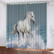 GIOVIA 3D Pferd Vorhänge Abdunkelnde Tiere Pferde Kindervorhänge Vorhang mit ösen 2er Set Gardinen Blickdicht Verdunkelungs für Kinderzimmer Schlafzimmer Wohnzimmer B 150 X H 166 cm