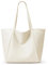 KALIDI Grande borsa tote in pelle vegana casual con cerniera borsa da lavoro Weekender Hobo per le donne borsa da viaggio a tracolla oversize, Beige