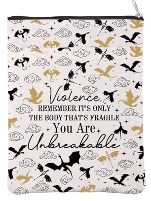 Fourth Wing Inspired Book Sleeve Xaden Riorson Book Cover Basgiath War College Gift Iron Flame Gift SJM Gift Dragon Rider Gift (Unbreakable BM)