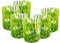 MurArt Bicchieri di Murano Set da 6 bicchieri da 300ml Collezione Tower in vetro soffiato a mano in lavorazione artigianale Made in Italy (Verde, Bicchiere 6pz)