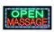 NGARY Panneau De Massage LED, Néon pour Magasin De Massage 30 X 60 Cm, Panneau Lumineux Clignotant avec Logo De Magasin De Massage, 3 Effets D'animation, pour Magasins, Bars, Boutique