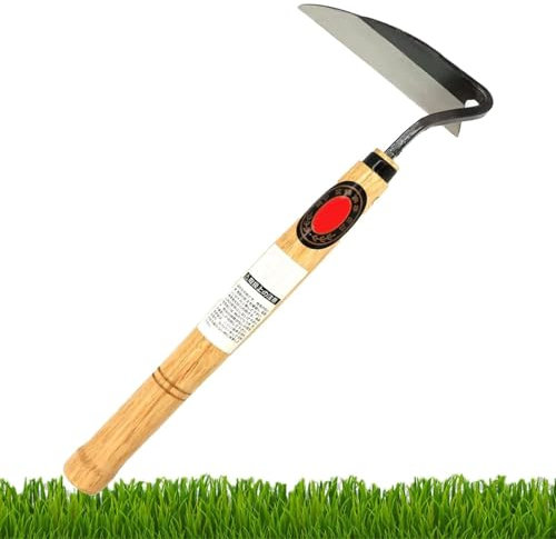 Falce da diserbo in stile giapponese/zappa a mano, taglia erbacce a mano, attrezzi da giardino manuali, falce da giardino a mano per tagliare er-ba, scavare, allentare i-l terreno