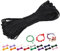 CAMAL 1,5mm Fil Nylon pour Bracelet, 20m Fil Bracelet Cordon Satin Cordon Bracelet Coulissant Coloré Ficelle Collier pour Pendentif, Perles, Creation Bijoux, DIY Artisanat (Noir)