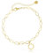 Made by Nami Fußkettchen für Damen Gold mit Sonnen Anhänger 22 cm + 5 cm Länge Sommer Schmuck Wasserfest Geschenk für Sie
