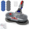 Elektrischer Bodenwischaufsatz, Wischaufsatz für Dyson V7/V8/V10/V11/V15/Gen5 Staubsauger, mit Abnehmbaren Wassertank und 8 Waschbare Mopps (A)