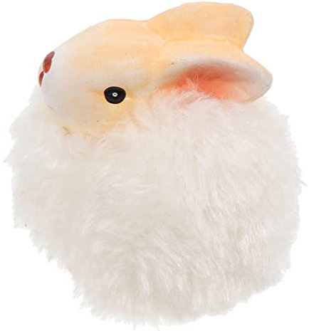 KAILIKETIY Osterhase Figur Aus Keramik Realistische Kaninchen Dekoration Für Garten Zuhause Niedliche Hasenfigur Für Tischdeko Mikro-landschaften Für Frühlingsfeiern Wohnaccessoires