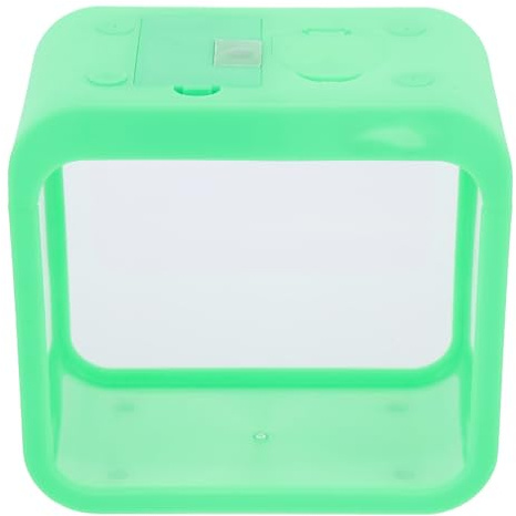 Abnehmbares Betta Aquarium Kunststoff Grün, mit Licht, 2 Stück