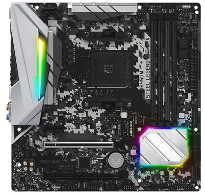 B450M STEEL LEGEND Motherboard B450 AM4 DDR4 3200+(OC) 64GB support 5600 1600 4700G 4300 3900 5500 CPU ATX