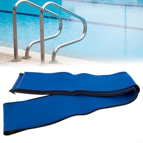 8 or 10ft Pool Ladder Cover Made of Neoprene Featuring Non Slip Grip and Zipper Closure for Secure and Comfortable Use (10FT)