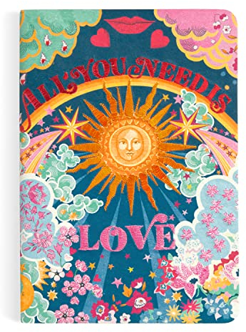 Liberty All You Need is Love B5 Handmade Embroidered Journal