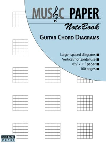 MUSIC PAPER NoteBook - Guitar Chord Diagrams