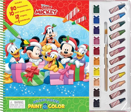 Disney Mickey Xmas Deluxe Poster Paint & Color (Deluxe Poster and Paint)