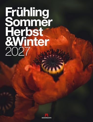 Frühling, Sommer, Herbst & Winter Kalender 2027 | Minimalistischer Natur-Kalender im großen Hochformat (50x66 cm) | Im Wandel der Jahreszeiten