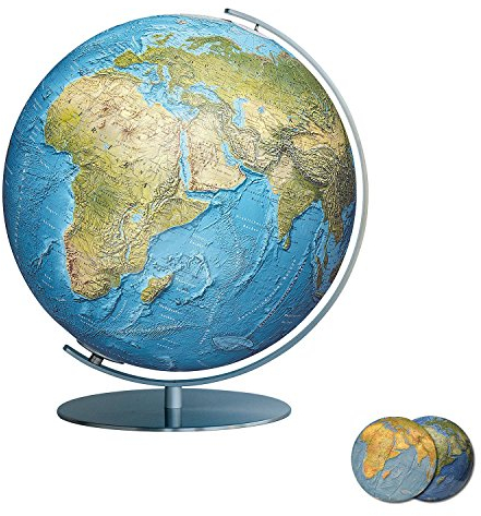 Columbus DUORAMA Leuchtglobus, 34 cm: OID-Code, handkaschiertes Kartenbild auf einer Acrylglaskugel, Armatur aus Edelstahl matt (Professional Line by ... anspruchsvoll und von bleibendem Wert)
