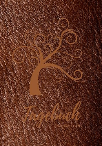 Tagebuch für Männer und Frauen - A5 liniert - 100 Seiten 90g/m² - Soft Cover Lebensbaum braun - FSC Papier: Diary - A5 - Paperback