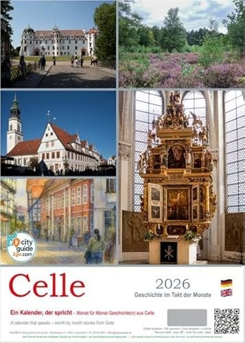Celle Kalender 2026 – Der sprechende Kalender (Hör-Kalender, deutsch/englisch): Geschichte und Kultur aus Celle als Hörkalender – Monat für Monat neu entdecken