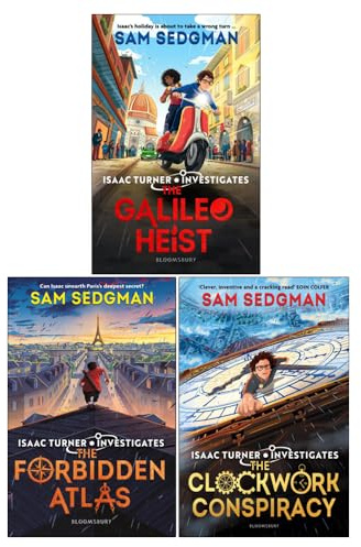 Isaac Turner Investigates Series 3 Books Collection Set by Sam Sedgman (The Galileo Heist, The Forbidden Atlas & The Clockwork Conspiracy)