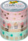 folia 26418 Deko-Klebeband Washi-Tape Hotfoil Gold, 4er Set
