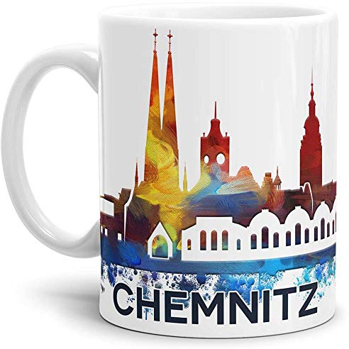 Tassendruck Chemnitz-Tasse Skyline - Kaffeetasse/Mug/Cup - Qualität Made in Germany