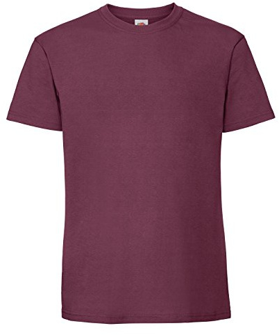 Fruit of the Loom Mens Ringspun Premium Tshirt, Short Sleeve, Tunic Inches, Polyester, Modern, Solid, S, M, L, XL, XXL