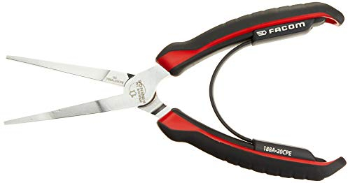 Facom 188A.20CPE Plate becs pinces, Rouge/Noir, 200 mm