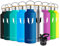 Super Sparrow Water Bottle Stainless Steel - 350ml - Insulated Metal Water Bottles - Standard Mouth Flask - BPA Free - Straw Bottle for Work, Gym, Sports - 2 Lids