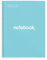 Miquelrius - Notizbuch A4 Notebook, 1 farbiger Streifen, 80 Blatt mit raster 5 x 5 mm, Papier 90 g/m² mikroperforiert mit 4 Bohrungen für 4 Ringe, Einband aus Karton, Farbe Himmelblau