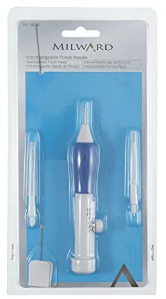 Milward 2519030 Interchangeable Punch Needle: 12 Loop Size: 1.3mm, 1.6mm and 2.2mm, Assorted, Asst
