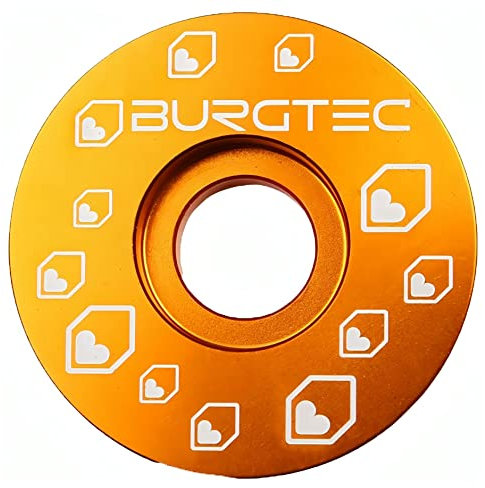 Burgtec Top Cap Iron Bro Orange, Schwarz