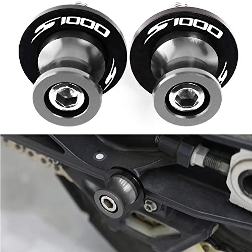 QJY-Motor Part-Store 2pcs Montageständer Racingadapter M8*1,5 Bobbins CNC Ständeraufnahme Für S1000R S1000RR S1000XR S1000RR HP4 2009-2015 2016 2017 2018 2019(Titan)