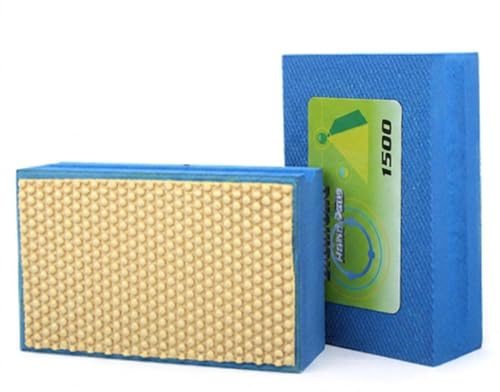 TopHomer Diamante Blocchi Abrasivi Manuale Spugna Abrasiva lucidatura Smerigliatura Blocchi Abrasivi Molto Fine 1500 Grani Blocchi Abrasivi Umido Secco per Levigare Piastrelle Marmo Pietra Vetro X1