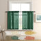 Dark Green Curtains 36 In for Bedroom 2 Panels Small Rod Pocket Cafe Curtain Semi Sheer Short Bay Window Curtains for Living Room Kitchen Cabinet Above Sink Bathroom RV Shades Camper Blinds 36L Long