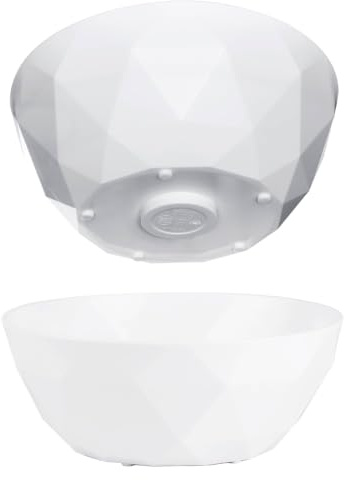 silwy® Super-Magnet-Bowl (2er-Set) HIGH-TECH-Kunststoff - perfekt für Camping, Caravaning und Boating - rutschfestes Geschirr ohne jegliches Klappern stapelbar