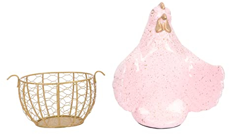 Zerodeko Corbeille De Fruits 1 Ensemble de Poulet Panier D' de Stockage Conteneur Panier Panier D' ?ufs D' ?ufs D' ?ufs de Bureau pour Collecter des ?ufs (Rose) Panier De Rangement D ?ufs De Canard
