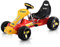 COSTWAY Kids Go Kart, Quad Style Ride On Racer with Adjustable Seat & Non-Slip Wheels, Children Pedal Go-karts for Boys and Girls (Red)