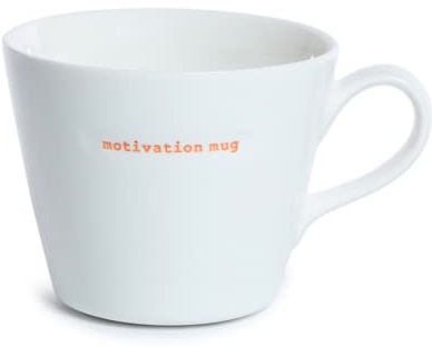 Statement Henkeltasse Motivation Mug Orange 380 ml Keith Brymer Jones Kaffee-Tasse Keramik