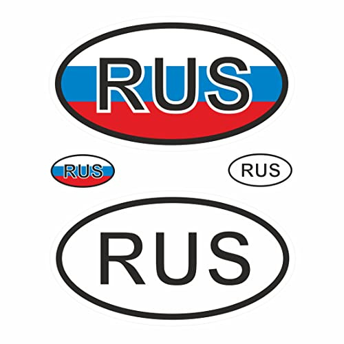 BIKE-label Länderkennzeichen Aufkleber 2D Russland für Auto Motorrad Tür Camper Sticker X400033