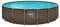 Swing Wicker Elite Frame Pool 5,49x1,32 Dark Double Rattan | Schwimmbecken | Aufstellbecken | Schneller Aufbau | Langlebig | Swimmingpool | Robust