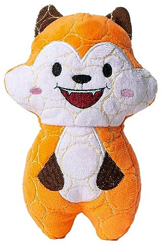 Bite Force Wildlife - Langlebiges Plüschspielzeug für Hunde - Hundespielzeug mit Kevlar gefertigt, mehrlagig und verstärkten Nähten. Quietscher für interaktives Spiel. Ideal für Starke Kauer (Fuchs)