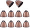 nbeads 10 Stück Kuhglocke, Handwerk Glocken Bauernhof Tierglocke ziegenglocke Retro Weihnachten Eisenglocke Anhänger Metall Haustier Glocken Geräuschmacher Ruf Glocken Für Rinder Pferd Schafe, Rot