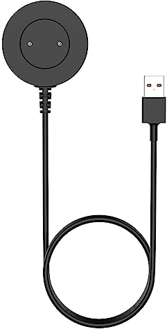 MoKo Ladegerät Kompatibel mit Huawei Watch GT/GT2/GT 2e/Honor Watch Magic/Magic 2/Dream/GS Pro, Magnetisches Ersatz Ladestation mit 100cm USB Ladekabel Kabel, Schwarz