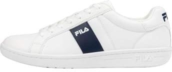 FILA Herren Crosscourt LINE Sneaker, White Navy, 43 EU Weit