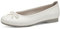 Jana Ballerines avec Noeud Vegan, Blanc (Blanc), 40 EU