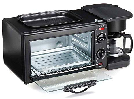Horno Microondas, Horno De Convección De 9 L, Control De Temperatura Inteligente, Interior Y Caja De Acero Inoxidable, Aspecto Retro Útil