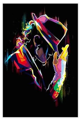 Repaly The King of Pop Music World Michael Jackson Poster auf Leinwand, Schlafzimmer-Dekor, Sportlandschaft, Büro, Raumdekoration, Geschenk, ungerahmt, 20 x 30 cm
