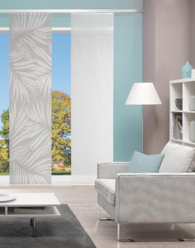 Vision S Pacey Schiebegardine, halbtransparent, Bambus-Optik