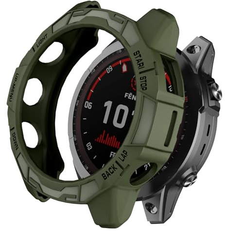ISABAKE Fundas compatibles con Garmin Fenix 7X/7X Solar, TPU Protectoras para Fenix 7X Sapphire Solar Smartwatch