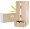 NEU - jolz® Toilettenpapier Aufbewahrung stehend mit Schublade und Deckel - Badezimmer Deko - Organizer Aufbewahrungsbox Badezimmer - Toilettenpapierhalter - Bambus Box - Badezimmer Set Deko