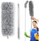 Przydasie Teleskop Waschbar - Teleskopischer Staubwedel XXL - 280 cm ausziehbarer Mikrofaser-Staubwischer - Flexibler Staubbesen für hohe Decken, Ecken & schwer zugängliche Stellen - Wiederverwendbar
