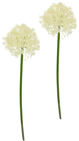 Flair Flower Kunstblume Allium Zierlauch Kugelblume Zweig Einzelblume Stielblume Floristik künstliche Blumen Beiwerk für künstliche Blumen-Sträuße und Bouquets Blumengestecke Dekoblume Blumenlauch